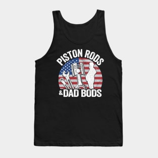 Piston Rods And Dad Bods Funny Mechanic Tank Top